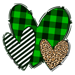 plaid heart shamrock png, st patrick's day png, shamrock png, st patricks png, lucky png file cut digital download