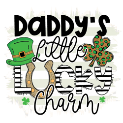 daddy lucky shamrock png, st patrick's day png, shamrock png, st patricks png, lucky png file cut digital download