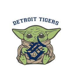 Detroit Tigers Baby Yoda Svg, Sport Svg, Sport Logo Team Svg, Sport Gift Svg, Baby Yoda Svg, Detroit Tigers Svg, Detroit