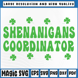 shenanigans coordinator funny st patricks day svg, saint patricks day svg, st patricks day, digital download