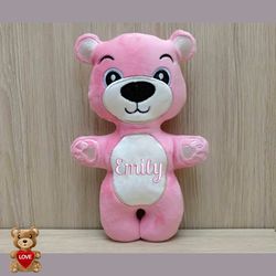 Personalised Pink BearTeddy Stuffed Toy ,Super cute personalised soft plush toy, Personalised Gift