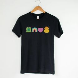 St Pattys Day Shirt For Women, Lucky Charm Shirt, Lucky tshirt, rainbow shamrock heart gold tee shirt - T28