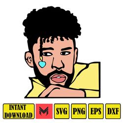 un verano sinti bundle, bad bunny bundle, bad bunny sad heart png svg, bad bunny new album, world's hottest tour 2023