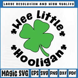 kids we little hooligan svg, st. patrick's day boys girl svg, patricks day quote svg, st patricks day, digital download