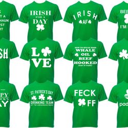 St Patricks Day T-Shirt Mens Womens Ladies Funny Paddys day Ireland Irish Drinking Beer top drunk 2022 - T32