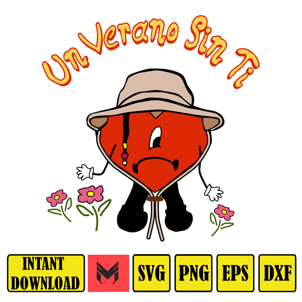 Un Verano Sinti Bundle, Bad Bunny Bundle, Bad Bunny Sad Heart Png Svg, Bad Bunny New Album, World's Hottest Tour 2023 (19).jpg