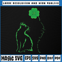 st patricks day cat svg, my lucky charm kitty kitten cats svg, lucky black cat green, st patricks day, digital download