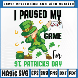 i paused my game for st patricks day dabbing leprechaun png, dabbing leprechaun, st patricks day, digital download