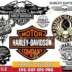 8 file harley davidson bundle svg, harley davidson svg eps png, for cricut, digital download, file cut, instant download
