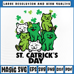 st patricks catricks day cats saint pattys svg, funny st patrick's day png, st patricks day, digital download