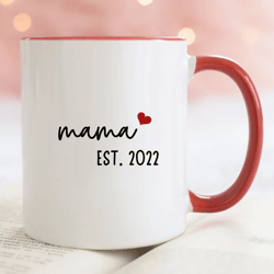 mama mug, mama established 2023 mug, mother's day mug, mug for mothers day, new mama gifts, mama to be mug gift