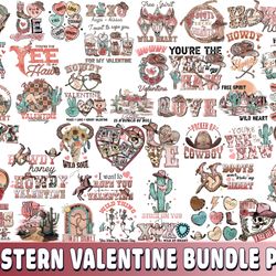 40 file Western Valentine bundle PNG, Western Valentine PNG bundle, for Cricut, digital, file cut, Instant Download