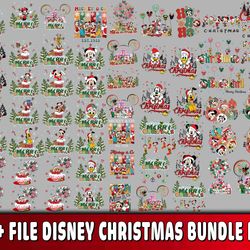 60 file Disney Christmas bundle PNG, Disney Christmas PNG bundle, for Cricut, digital, file cut, Instant Download