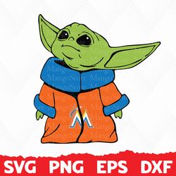 miami marlins baby yoda, miami marlins logo svg, mlb baby yoda svg, miami marlins yoda, cricut miami marlins, miami marl