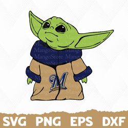 milwaukee brewers baby yoda, milwaukee brewers logo svg, mlb baby yoda svg, milwaukee brewers yoda, cricut milwaukee