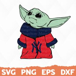 New York Yankees baby yoda, New York Yankees Logo svg, mlb baby yoda svg, New York Yankees yoda, Cricut New York Yankees