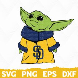 San Diego Padres baby yoda, San Diego Padres Logo svg, mlb baby yoda svg, San Diego Padres yoda, Cricut San Diego Padres