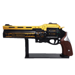 The Last Word hand cannon Destiny 2 with moving trigger, hammer and ammo.