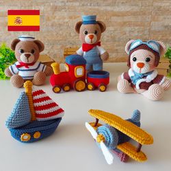 ursinhos amigurumi pattern doll pdf - detailed crochet patterns