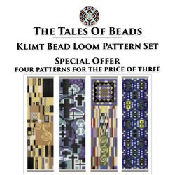 Klimt Bead Loom Pattern Set / Cuff Bracelet Loom Seed Bead Patterns Special Offer