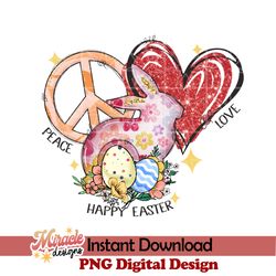 peace love happy easter sublimation