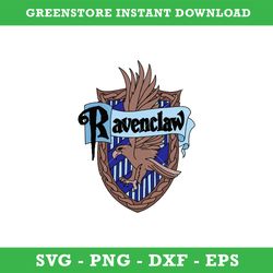 Ravenclaw Crest Emblem Svg, School Of Magic House Crest Svg, Harry Potter Svg, Intant Download