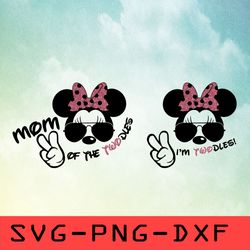 i'm twodles minnie mouse birthday svg, minnie mom of the twodles svg,png,dxf,cricut,cut file,clipart