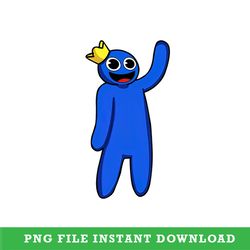 blue rainbow friend png, rainbow friend png, rainbow friend clipart, digital instant download