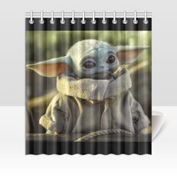 Baby Yoda Shower Curtain