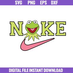 Nike Kermit The Frog Svg, Nike Logo Svg, Kermit The Frog Svg, Nike Muppets Svg, Png Dxf Eps File