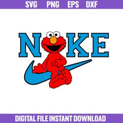 Nike Elmo Svg, Nike Logo Svg, Elmo Svg, Nike Sesame Street Svg, Png Dxf Eps File