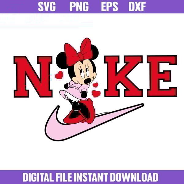 Nike Minnie Love Svg, Nike Minnie Mouse Logo Svg, Nike Logo - Inspire ...