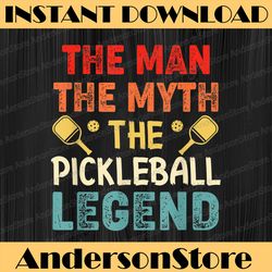 pickleball funny husband dad legend vintage father's day best dad daddy father's day happy father's day png sublimation