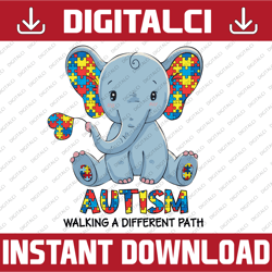 Autism Elephant PNG ,Autism Awareness PNG, PNG for Printing, Digital File Only, Instant Download