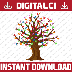Autism Puzzle Tree - Sublimation/Printable Design | Instant Download | Sublimation | Printable | PNG
