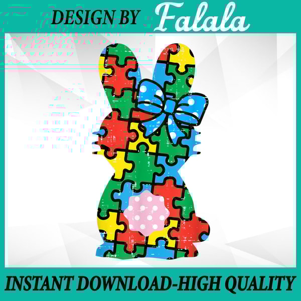 Easter Bunny Rabbit Puzzle Autism Awareness Png, Easter Bunn | Inspire ...