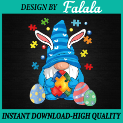 gnome autism awareness easter day 2023, easter png, digital download