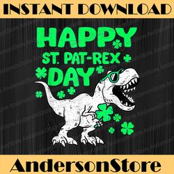 happy st paric t rex png, saint patrick's day png, dinosaur png, digital file, png high quality, sublimation