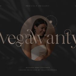 vegawanty modern serif trending fonts - digital font