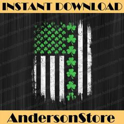 american usa flag png, st patricks day lucky shamrock png, digital file, png high quality, sublimation, instant download