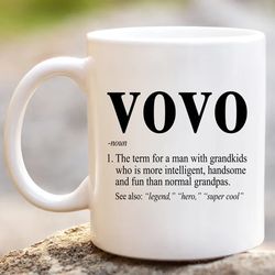 vovo definition coffee mug | vovo definition | vovo defined funny birthday gift ideas for portuguese grandpa fathers day