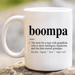 boompa definition coffee mug | boompa defined cup | funny birthday gift ideas for fun, cool grandpa fathers day