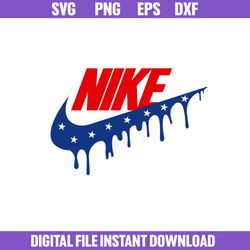 Flag America Nike Logo Svg, Nike Logo Svg, Flag USA Svg, Png Dxf Eps File