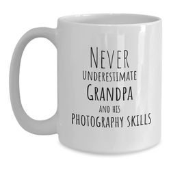 grandpa gift, grandpa coffee mug, grandfather, gifts for grandpa who takes photos from son or daughter