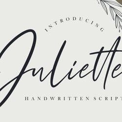 Juliette Handwritten Script Trending Fonts - Digital Font