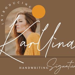 Karllina Handwriting Signature Trending Fonts - Digital Font
