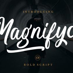 Magnifyco Bold Script Trending Fonts - Digital Font