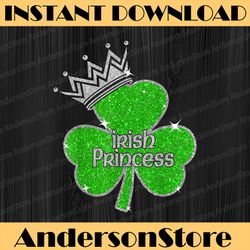 irish princess shamrock png, happy st patricks day png, shamrock png, digital file, png high quality, sublimation