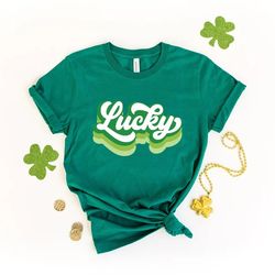 Retro Lucky Shirt, Retro St Patricks Day Shirt, Lucky Shirt, St Patricks Day Shirt, Cute St Pattys Shirt - T38