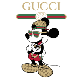 logo gucci brand svg, fashion brand svg, gucci svg,gucci mickey logo silhouette svg file